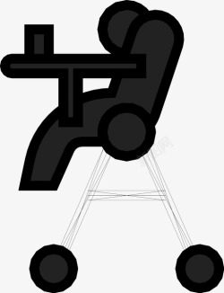 喂养椅子喂养椅儿童椅婴儿喂养椅图标高清图片