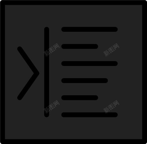 制表符右对齐缩进增量图标svg_新图网 https://ixintu.com 制表符右对齐 增量 对齐 文档 格式 用户 界面 缩进 键入