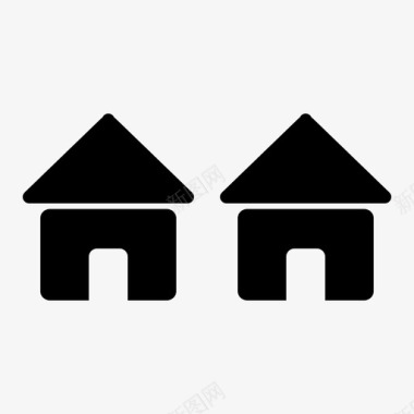 房屋屋顶住宅图标图标