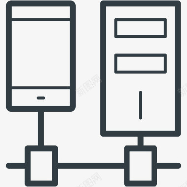 移动网络网络线图标图标