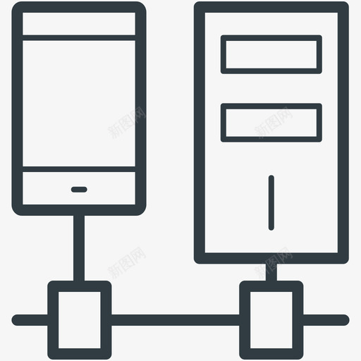 移动网络网络线图标svg_新图网 https://ixintu.com 移动网络 网络矢量线图标