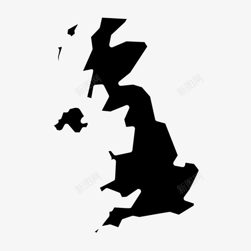 英国国家欧洲图标svg_新图网 https://ixintu.com 世界地图字形 位置 国家 地图 地点 导航 欧洲 英国