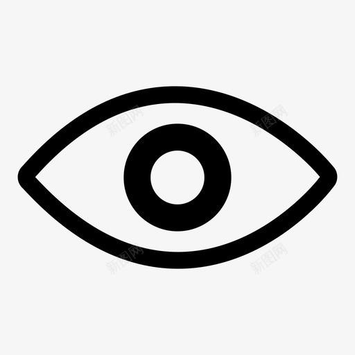眼睛看可见性图标svg_新图网 https://ixintu.com 可见性 混合轮廓1 看 眼睛 眼睛疲劳 视觉