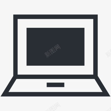 笔记本电脑用户界面和网络图标图标