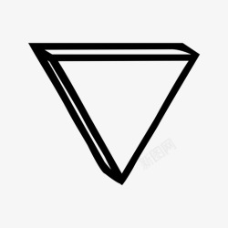 金字塔视频三角形视频系统图标高清图片