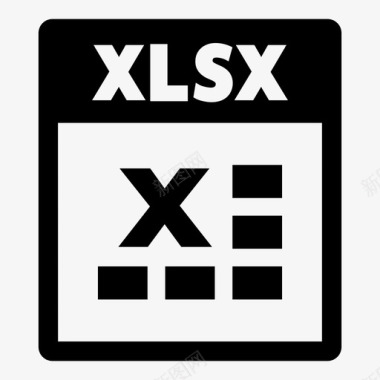 xlsx文件表格电子表格图标图标