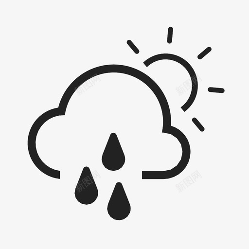 沮丧时间阳光图标svg_新图网 https://ixintu.com 下雨 分离 天气 悲伤 情绪 无聊 时间 沮丧 阳光