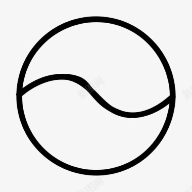 圆系列阴阳微圆抽象圆图标图标