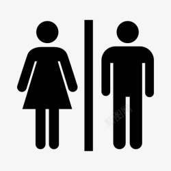 女性卫生间棒分离中性卫生间图标高清图片