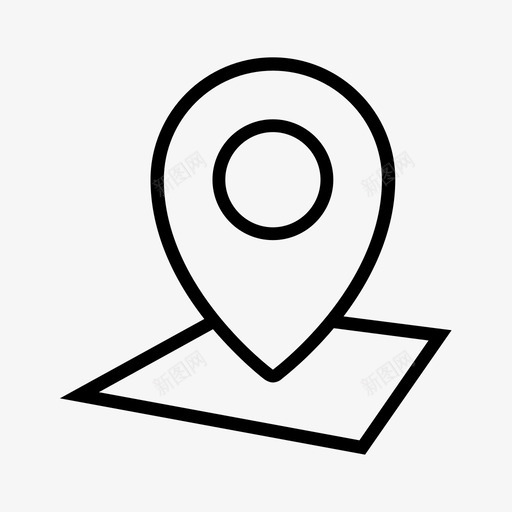 地图标记pin导航svg_新图网 https://ixintu.com gps pin 位置 地图 地图标记 地标 导航 查找 设置 重要
