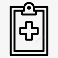 医疗品牌医疗报告针尖整体图标高清图片