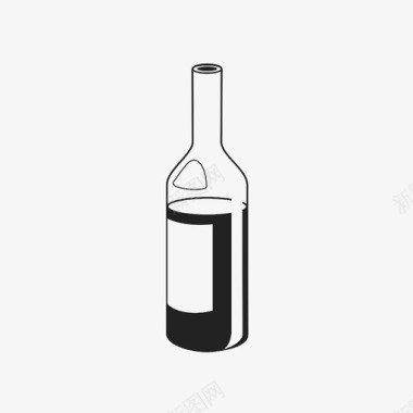 酒瓶酒上等图标图标
