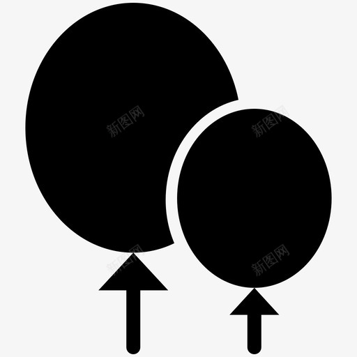 气球游戏酷标图标svg_新图网 https://ixintu.com 气球 游戏酷矢量图标