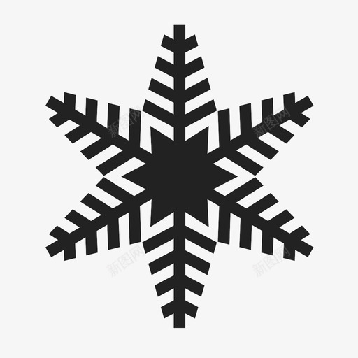 雪花冬天天气图标svg_新图网 https://ixintu.com 冬天 冰 圣诞节 天气 寒冷 水晶 雪球 雪花