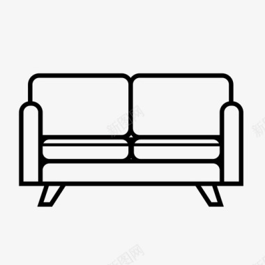 沙发椅子躺椅图标图标