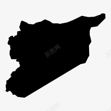 叙利亚国家地理图标图标