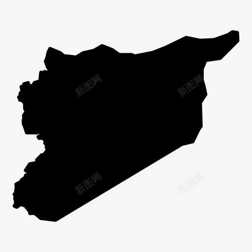 叙利亚国家地理图标svg_新图网 https://ixintu.com 世界地图字形 位置 叙利亚 国家 土地 地图 地形 地理 导航 领土