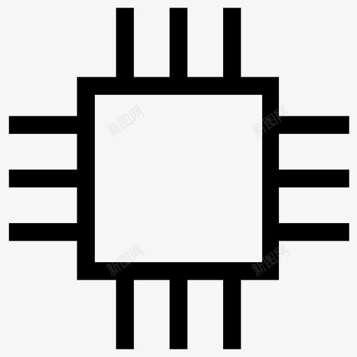 微处理器内存芯片集成电路图标svg_新图网 https://ixintu.com cpu ui图标 位 内存芯片 处理器芯片 微处理器 计算机芯片 集成电路