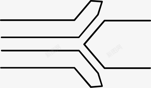 分离剥离分割图标图标