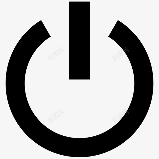 电源整体开图标svg_新图网 https://ixintu.com 关 危险 品牌 开 房屋 按钮 插针点 整体 电源 设备