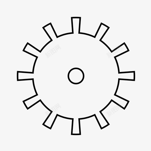 齿轮转动设置图标svg_新图网 https://ixintu.com 时钟 机器 机械工程 设置 设置轮齿 转动 齿轮