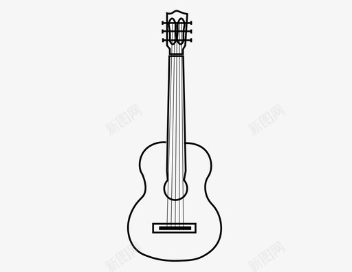 古典吉他乐器图标svg_新图网 https://ixintu.com 乐器 古典 吉他 技巧 摇滚 流行 演奏 音乐 音乐家