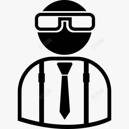 股票经纪人戴着眼镜西装革履人3图标svg_新图网 https://ixintu.com 人3 满满的 股票经纪人戴着眼镜 西装革履