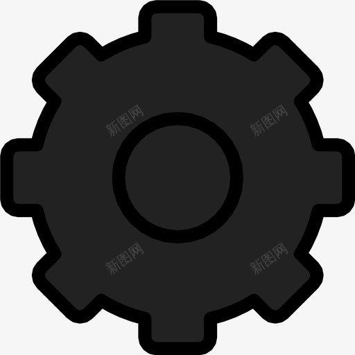 齿轮转向设置图标svg_新图网 https://ixintu.com 机器 机械 编辑 设置 转向 金属 首选项 齿轮