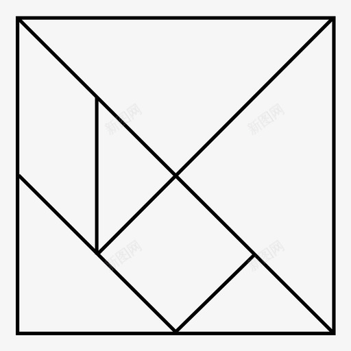 七巧板形状科学图标svg_新图网 https://ixintu.com 七巧板 三角形 中文 多边形 平面 形状 数学 益智 科学 立方体