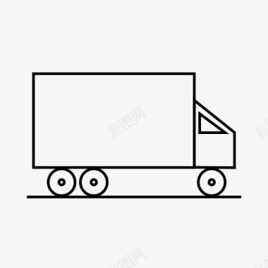 卡车拖车半挂车图标图标