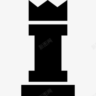黑棋王棋子形状图标图标