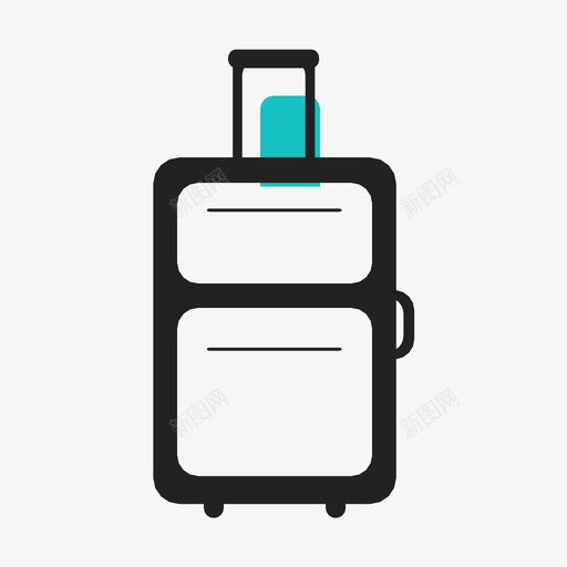 行李包手提图标svg_新图网 https://ixintu.com 包 手提 手提行李 旅行 旅行箱 箱子 行李