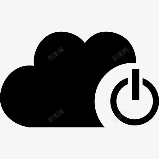 云端关闭标志界面数据图标svg_新图网 https://ixintu.com 云端关闭标志 数据图标 界面
