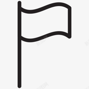 旗帜棍子体育旗帜图标图标