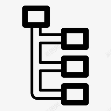 流程图可视化结构图标图标