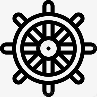 舵手船尾海上图标图标