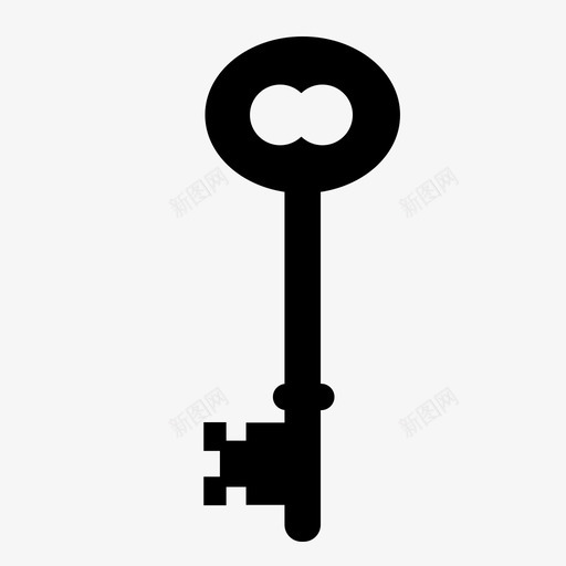 钥匙转动骨架图标svg_新图网 https://ixintu.com 保存 关闭 循环 打开 解锁 转动 钥匙 钥匙环 锁定 骨架