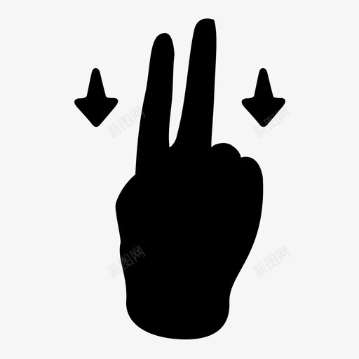 刷两个手指做22个手势图标svg_新图网 https://ixintu.com 做22个手势 刷两个手指
