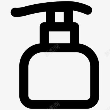 肥皂分配器泵液体肥皂图标图标