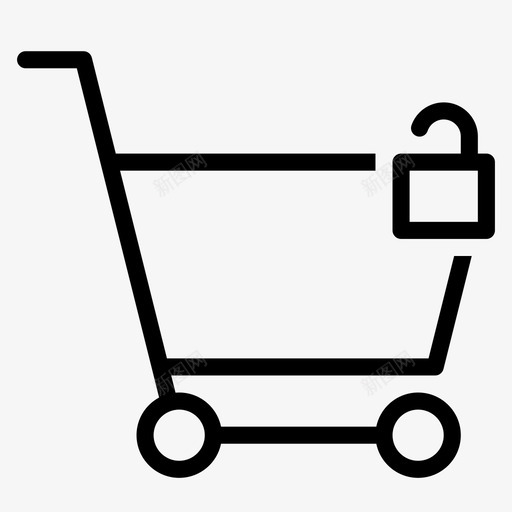 购物车手推车存储图标svg_新图网 https://ixintu.com 乐队 分析 存储 平滑购物 房屋 手推车 管理 解锁 购买 购物车