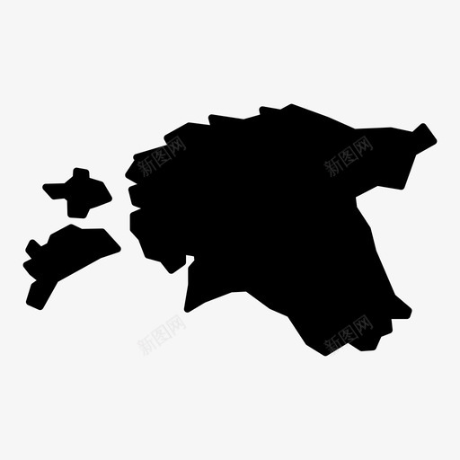 爱沙尼亚位置地图图标svg_新图网 https://ixintu.com 世界地图字形 中世纪 位置 国家 地图 导航 欧元 民主 爱沙尼亚 西欧