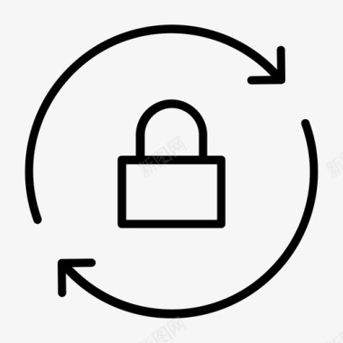 密码恢复技术安全图标图标