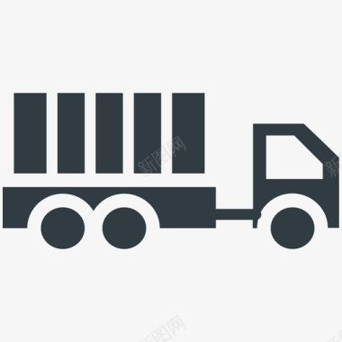 货运卡车物流配送冷标图标图标