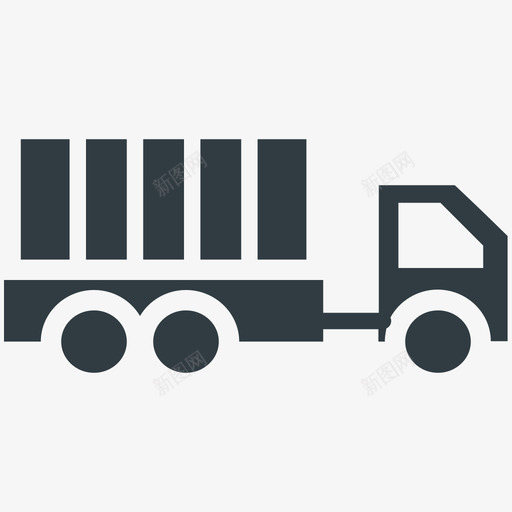货运卡车物流配送冷标图标svg_新图网 https://ixintu.com 物流配送冷矢量图标 货运卡车