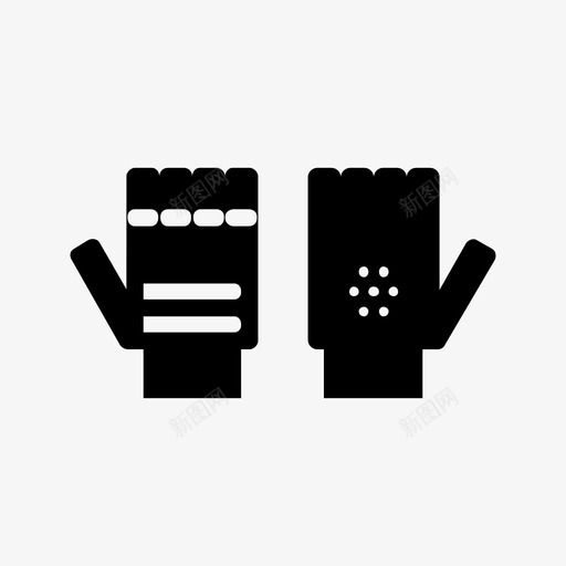 手套运动尺寸图标svg_新图网 https://ixintu.com 保护 冬季 尺寸 户外游戏和运动固体图标 手 手套 游戏 皮革 运动