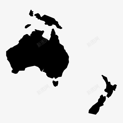 大洋洲地区行星图标svg_新图网 https://ixintu.com 世界 世界地图字形 位置 全球 地区 地图 大洋洲 导航 新西兰 澳大利亚 行星