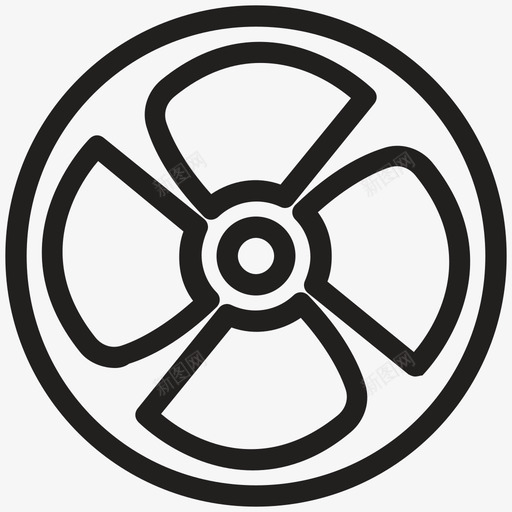 排气扇酒店线路图标svg_新图网 https://ixintu.com 排气扇 酒店线路图标