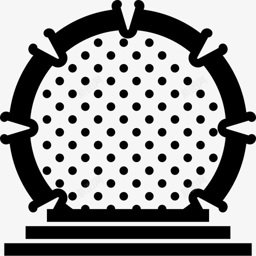 星门太空掩体图标svg_新图网 https://ixintu.com 信息 危险 天文学 太空 太空实体 掩体 整体 星门 符号 针点