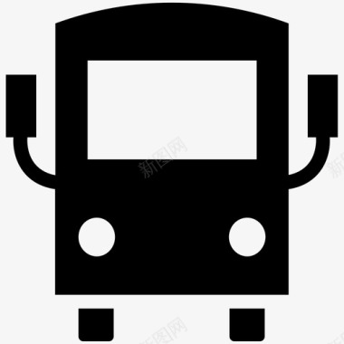 巴士车轮旅行图标图标