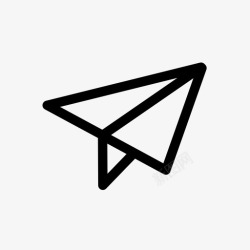 用户折纸纸飞机发送张贴图标高清图片